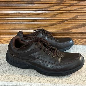 Rockport Adiprene by Adidas Men’s Lace Up Brown Leather Comfort Dress Shoes 11.5